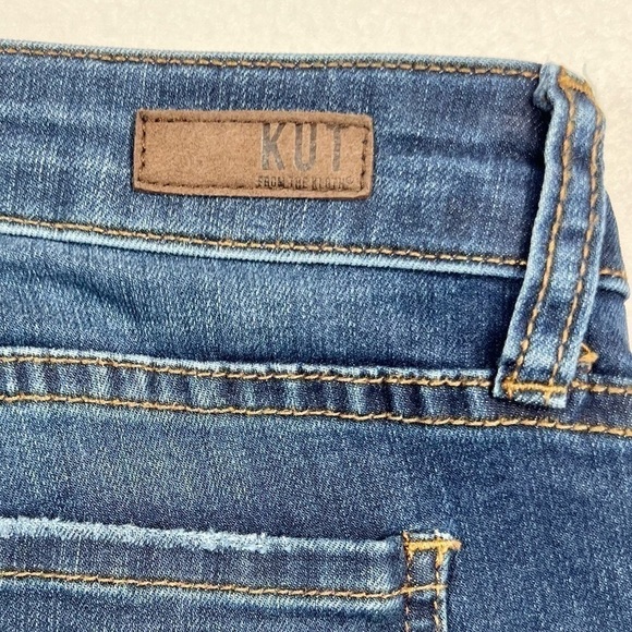 KUT FROM THE KLOTH Women’s Toothpick Skinny Mid-Rise Jeans Light Distress‎ 8S - Picture 5 of 13
